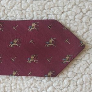 Brooks Brothers Vintage Wool/Silk Dark Red Club Tie (Made in USA)